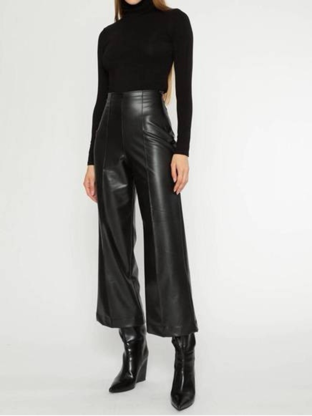 RIPLEY RADER vegan leather straight leg pant